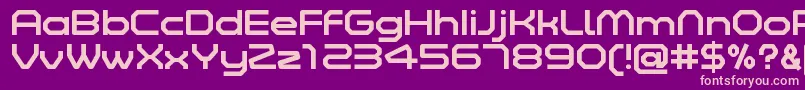 ZeltaSixRegularDemo Font – Pink Fonts on Purple Background