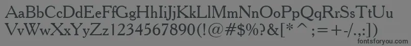 CheltenhamBt Font – Black Fonts on Gray Background