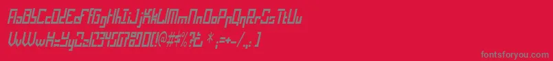 Operationalamplifier Font – Gray Fonts on Red Background