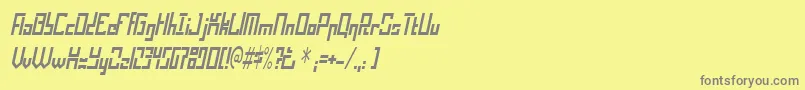 Operationalamplifier Font – Gray Fonts on Yellow Background