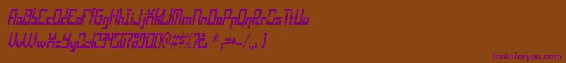 Operationalamplifier Font – Purple Fonts on Brown Background