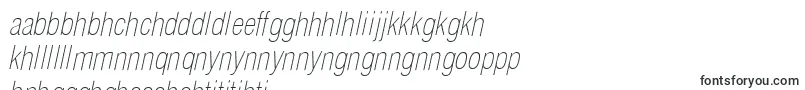Шрифт HelioscondthinItalic – сесото шрифты