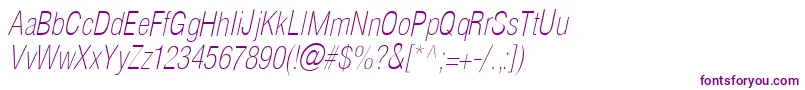 HelioscondthinItalic Font – Purple Fonts