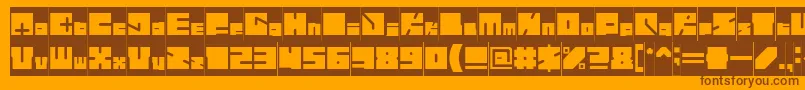 Más sobre la fuente HighwayPatrolInverse fuente HighwayPatrolInverse – Fuentes Marrones Sobre Fondo Naranja