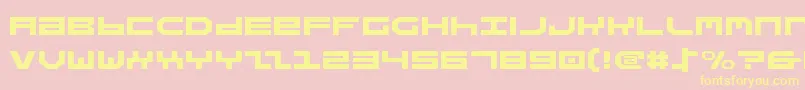 StuntmanExpanded Font – Yellow Fonts on Pink Background