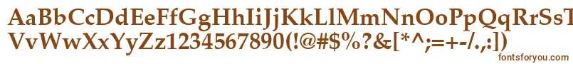 Шрифт PaltonBold – коричневые шрифты