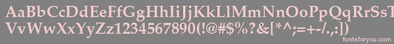 PaltonBold-fontti – vaaleanpunaiset fontit harmaalla taustalla