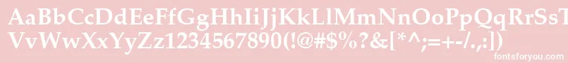Шрифт PaltonBold – белые шрифты на розовом фоне