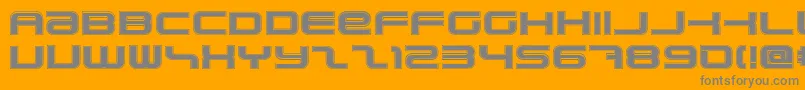 PhatboySlimCollege Font – Gray Fonts on Orange Background