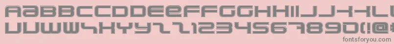 PhatboySlimCollege Font – Gray Fonts on Pink Background