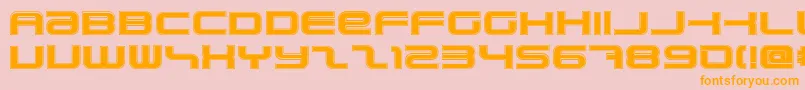 PhatboySlimCollege Font – Orange Fonts on Pink Background