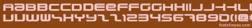 PhatboySlimCollege Font – Pink Fonts on Brown Background
