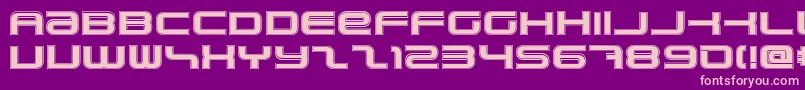 PhatboySlimCollege Font – Pink Fonts on Purple Background