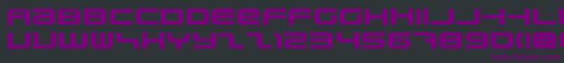Police PhatboySlimCollege – polices violettes sur fond noir