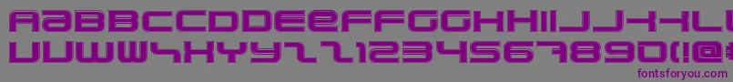 PhatboySlimCollege Font – Purple Fonts on Gray Background