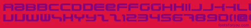 PhatboySlimCollege Font – Purple Fonts on Red Background