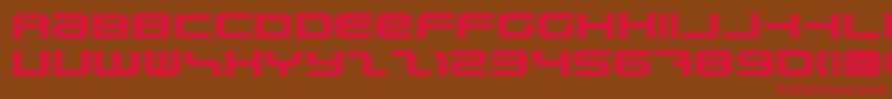 PhatboySlimCollege Font – Red Fonts on Brown Background