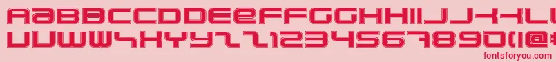 PhatboySlimCollege Font – Red Fonts on Pink Background