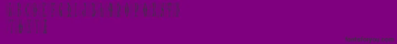 SajouFancyGothic Font – Black Fonts on Purple Background