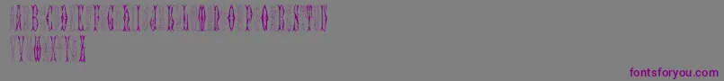 SajouFancyGothic-Schriftart – Violette Schriften auf grauem Hintergrund