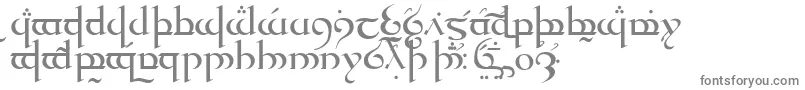 Шрифт TengwarQuenyaMedium – серые шрифты на белом фоне