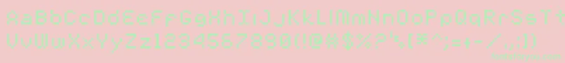 00tt Font – Green Fonts on Pink Background