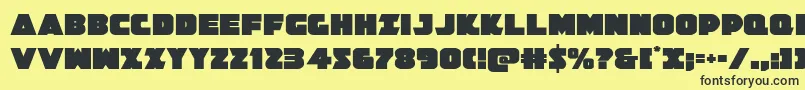 Jedisf Font – Black Fonts on Yellow Background