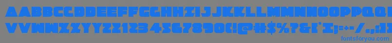 Jedisf Font – Blue Fonts on Gray Background