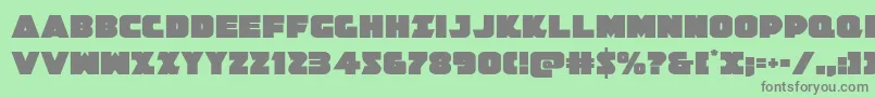 フォントJedisf – 緑の背景に灰色の文字