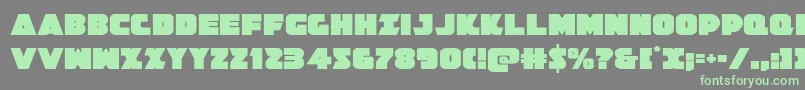 Jedisf Font – Green Fonts on Gray Background