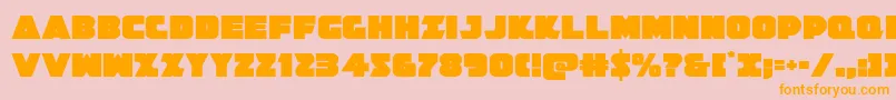 Jedisf Font – Orange Fonts on Pink Background