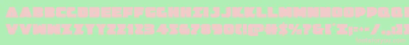 Jedisf Font – Pink Fonts on Green Background