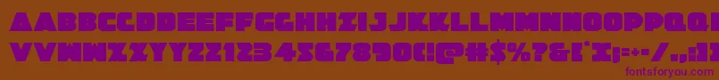 Jedisf Font – Purple Fonts on Brown Background