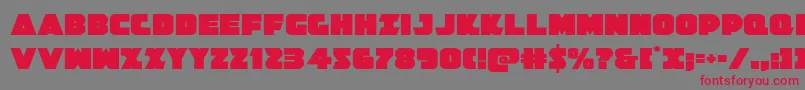 Jedisf Font – Red Fonts on Gray Background