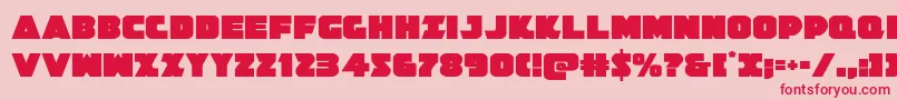 Jedisf Font – Red Fonts on Pink Background