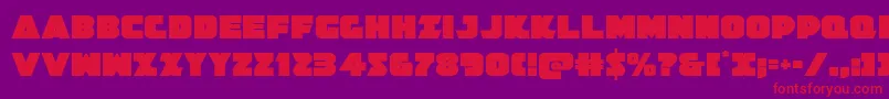 Jedisf Font – Red Fonts on Purple Background