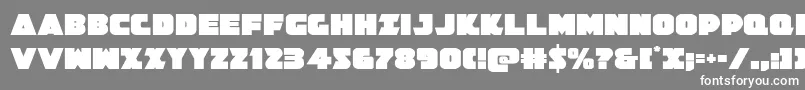 Jedisf Font – White Fonts on Gray Background