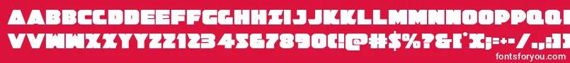 Jedisf Font – White Fonts on Red Background