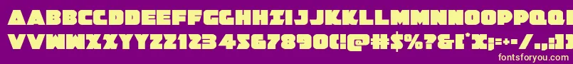 Jedisf Font – Yellow Fonts on Purple Background