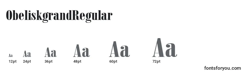 ObeliskgrandRegular Font Sizes