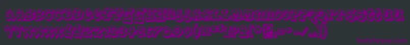 PlanetbensontwoRegular Font – Purple Fonts on Black Background