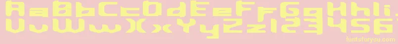 Inavm Font – Yellow Fonts on Pink Background
