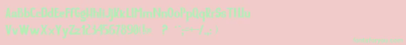 Weitere Informationen zur Yore-Schriftart Yore-Schriftart – Grüne Schriften auf rosa Hintergrund