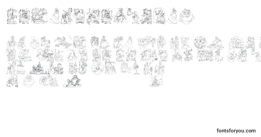 A fonte OnceUponATime2 – alfabeto, números, caracteres especiais