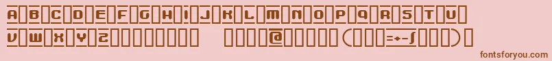 MdmaBeta Font – Brown Fonts on Pink Background
