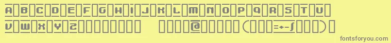 MdmaBeta Font – Gray Fonts on Yellow Background