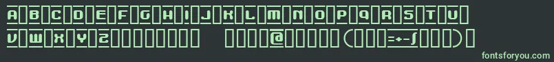 MdmaBeta Font – Green Fonts on Black Background