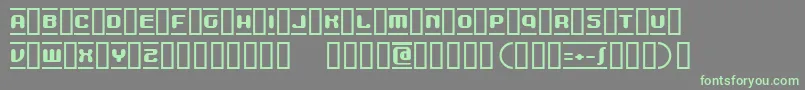 MdmaBeta Font – Green Fonts on Gray Background