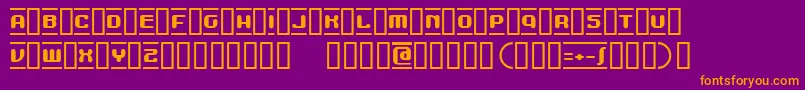 MdmaBeta Font – Orange Fonts on Purple Background