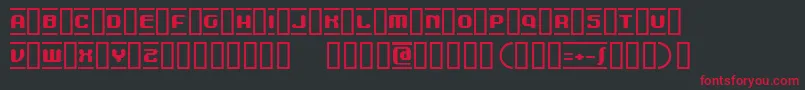 MdmaBeta Font – Red Fonts on Black Background